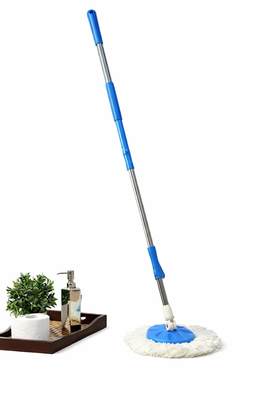 Adjustable Spin Mop with Telescopic Handle