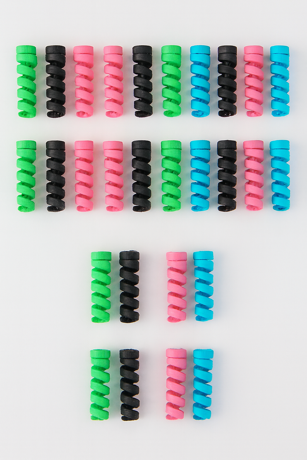Spiral Hair Ties – Pack of 48