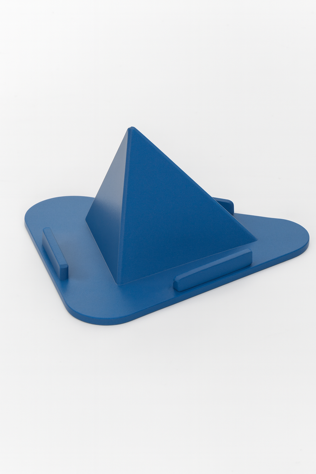 Geometric Pyramid Base Model – Blue