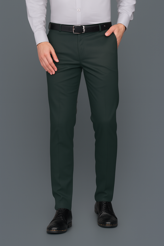 Men Formal Pant-Dark Green (Size-38)
