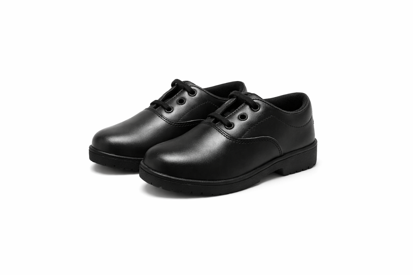 Formal Black School Shoes for Kids – Lightweight & Comfortable