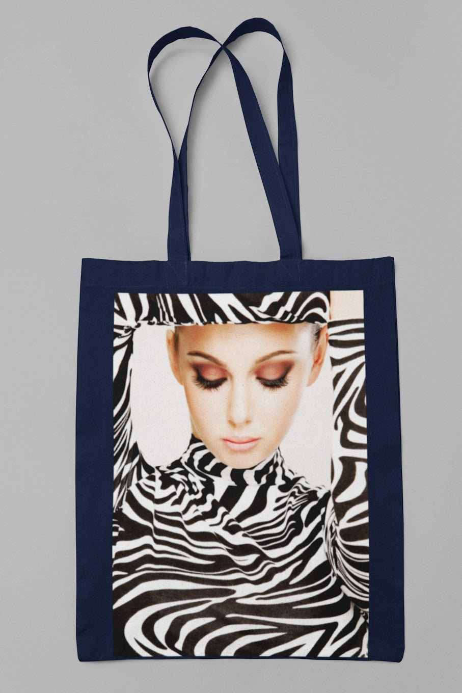 Fashion Zebra Print Woman Canvas Tote Bag