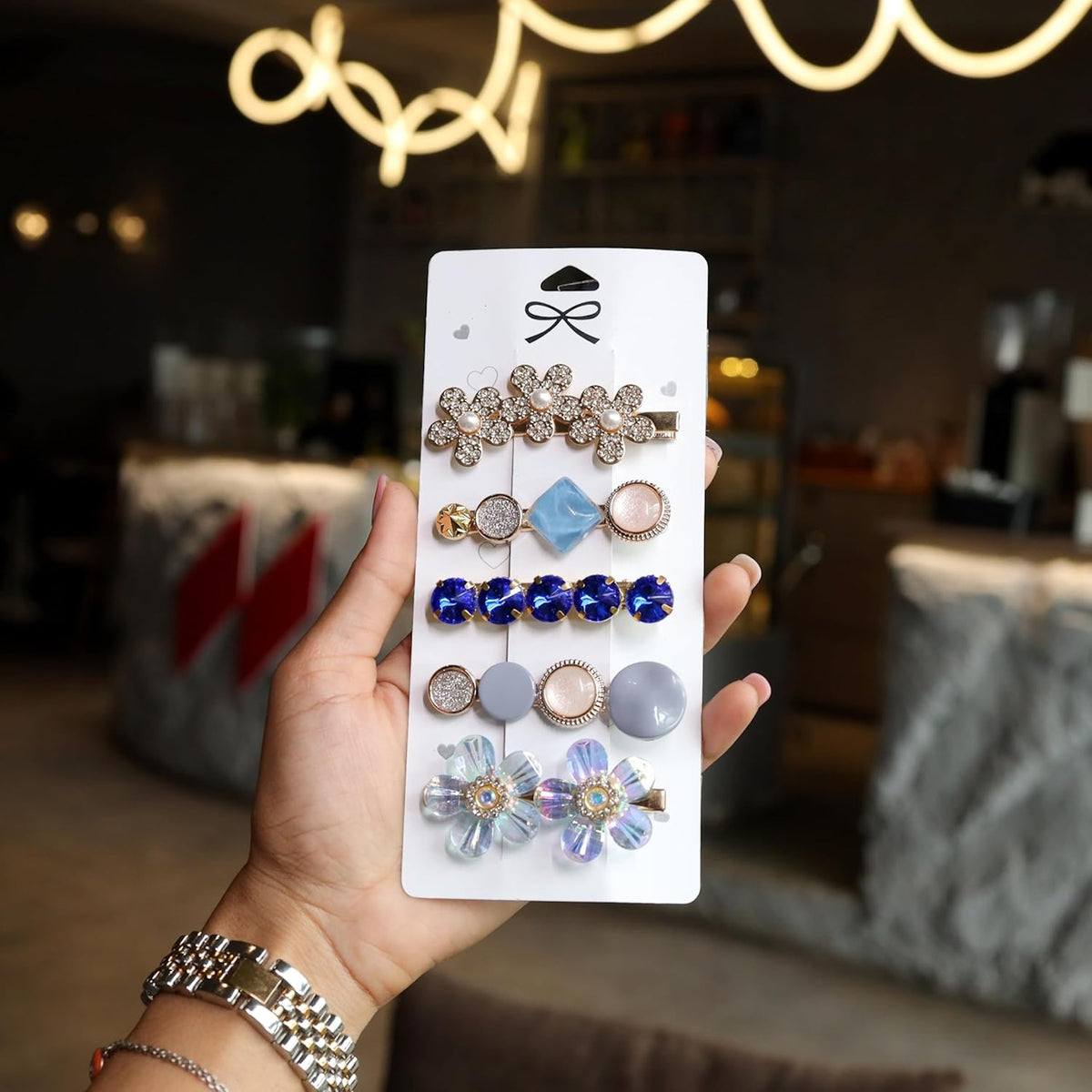 Korean Pearl Hair Clips Pack of 5
