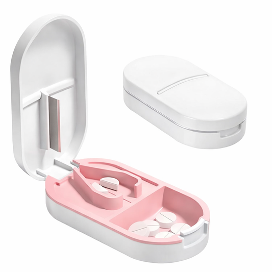 Portable Pill Cutter & Tablet Storage Box