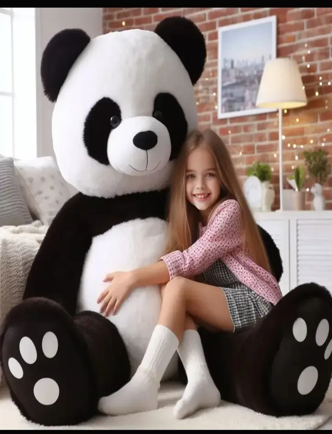 4 Feet panda teddy bear stuffed animal toys for gift