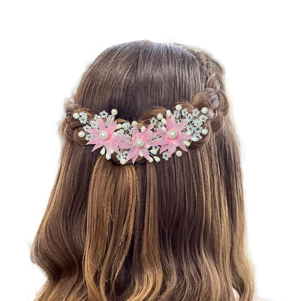 Crystal Garden Bridal Hair Clip – Handmade Design