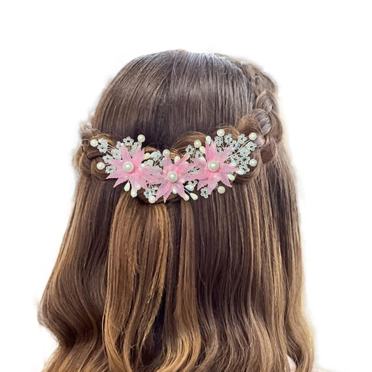 Crystal Garden Bridal Hair Clip – Handmade Design