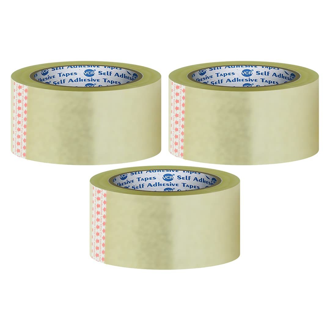 Transparent Cello Tape - 65 Meters in Length | 3 Rolls Per Pack