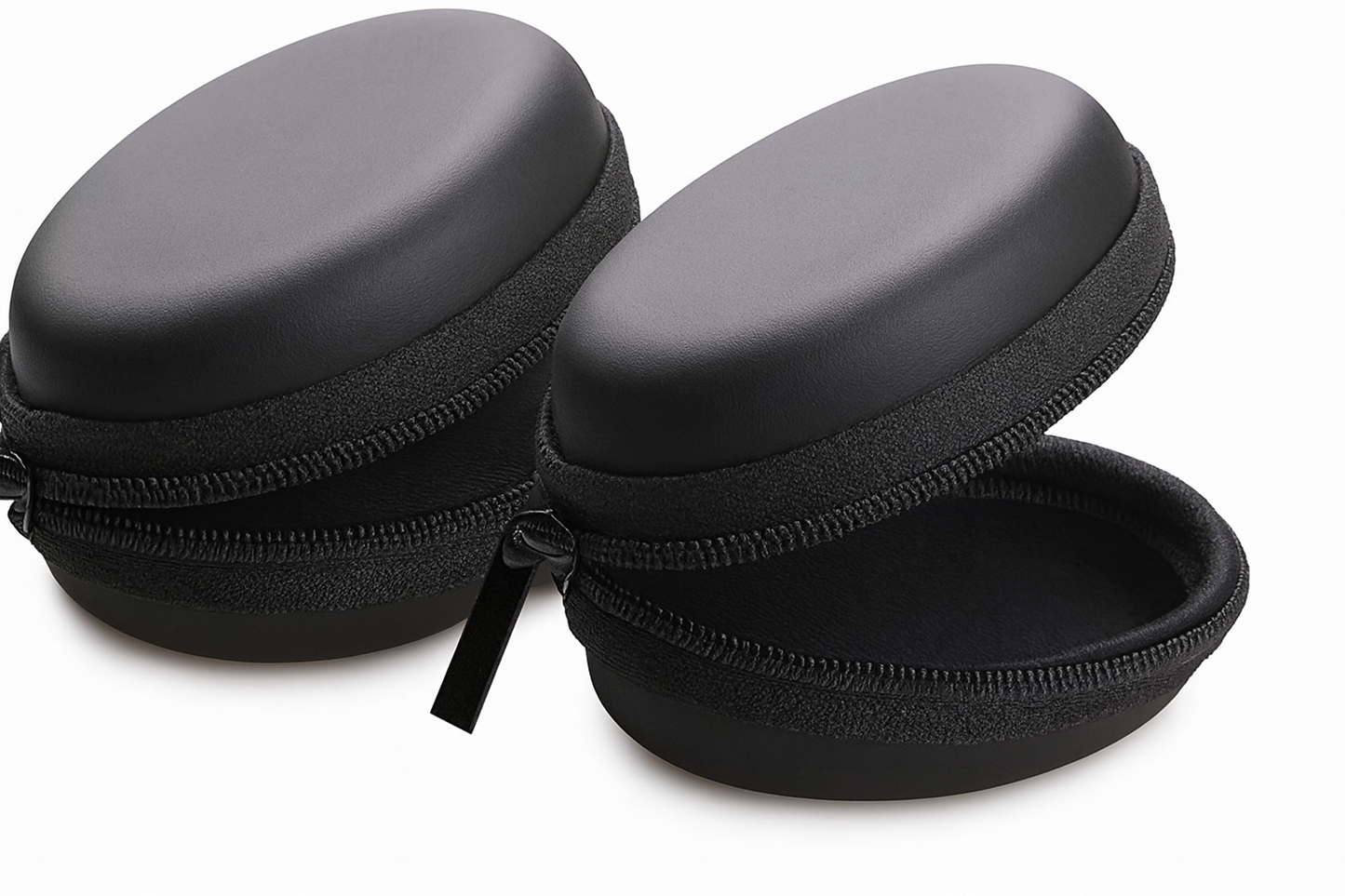 Compact Black Zipper Case for Electronics-Set Of 2