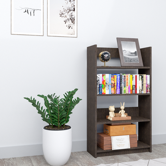 Bookshelf for Home - 4 Tier Books Rack for Study Room Multipurpose