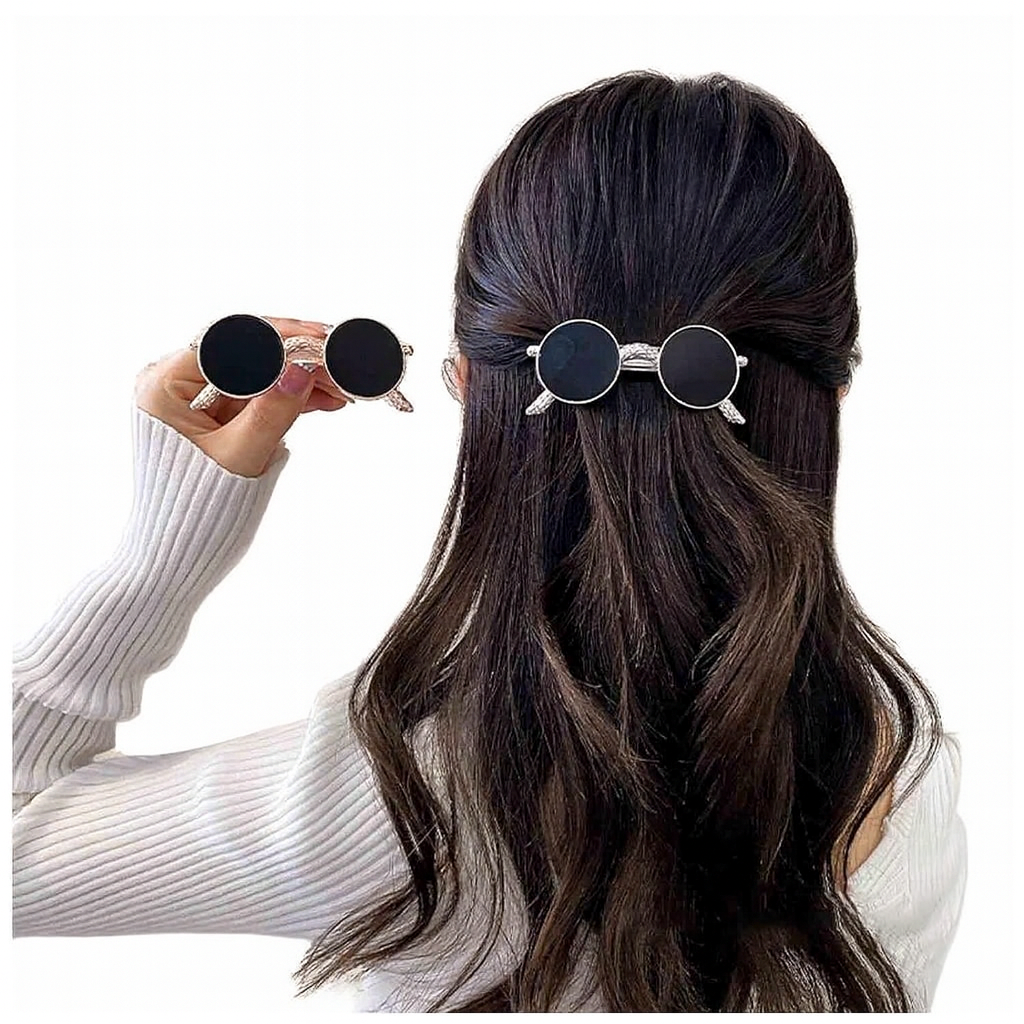 Unique Sunglasses Shaped Hair Clip for Women