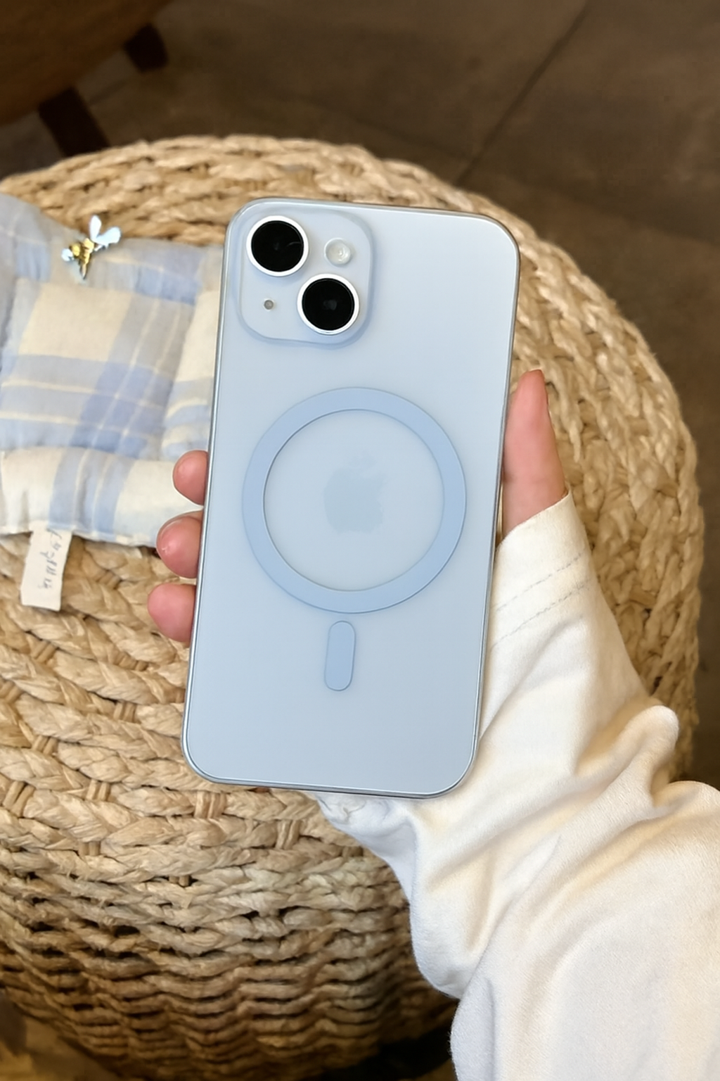 MagSafe Clear Case for iPhone Light Blue