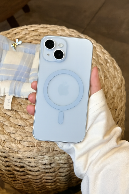 MagSafe Clear Case for iPhone Light Blue