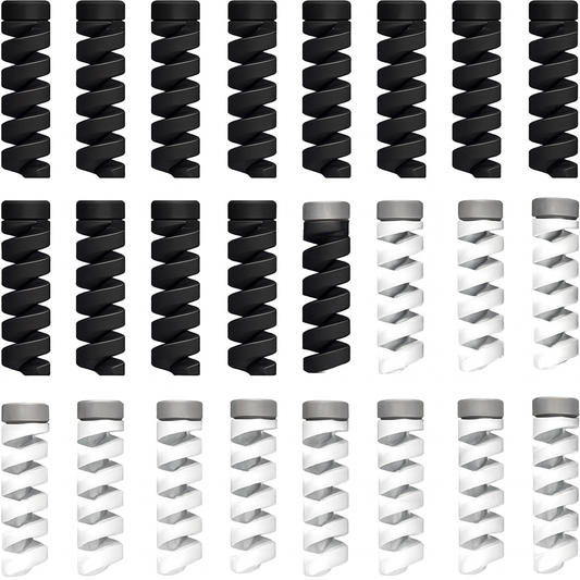 Spiral Texture Gradient Cylindrical Decor – Black to White