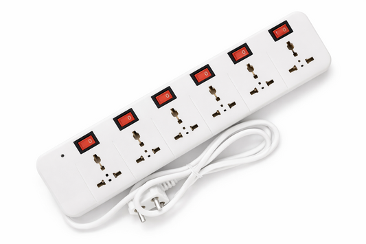 Multi Socket Power Strip for Desk Setup