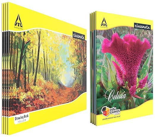 Classmate Drawing Book - Unruled, 40 Pages, 210 mm x 297 mm - Pack of