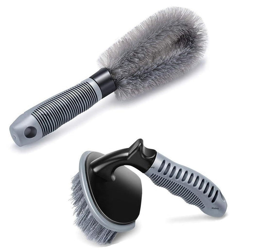 Tyre & Alloy Wheel Cleaning Brush Set