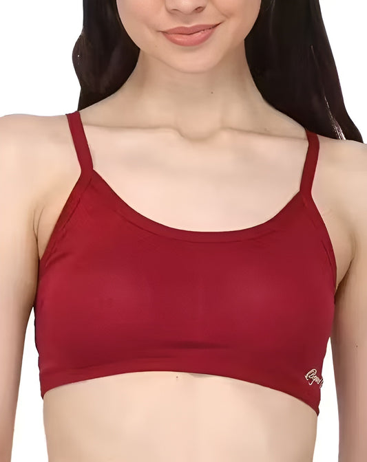 Women Bralette Lightly Padded Bra-Maroon (Size-36)
