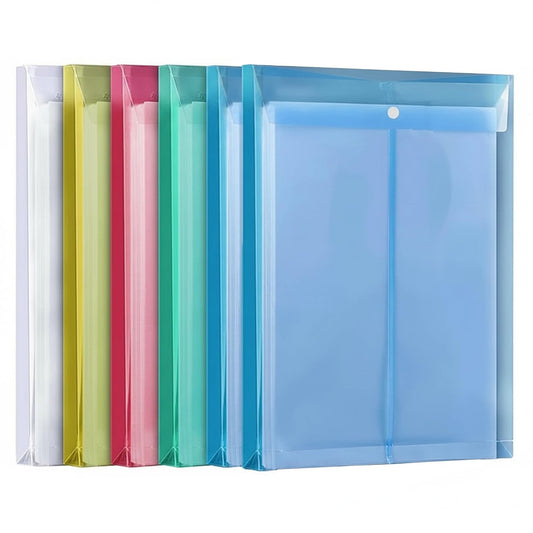 A4 Document File Bags Pack of 6
