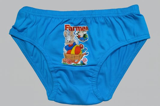 Kids Cotton Underwear, Drawer, Briefs, Panty-Blue (Size-6-7 YEAR) |