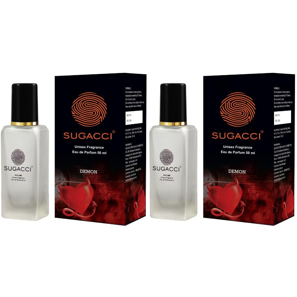 Sugacci Demon Eau de Parfum - Perfumes for Man and for Woman - 100ml -