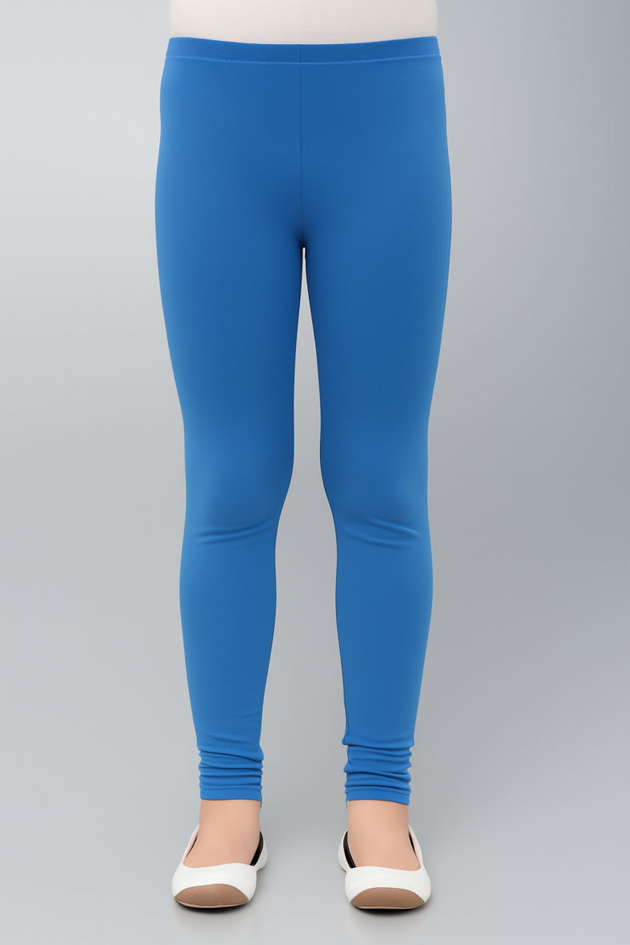 Girl's Skinny Fit Cotton Leggings-Blue (Size-18-24 MONTH) | D83