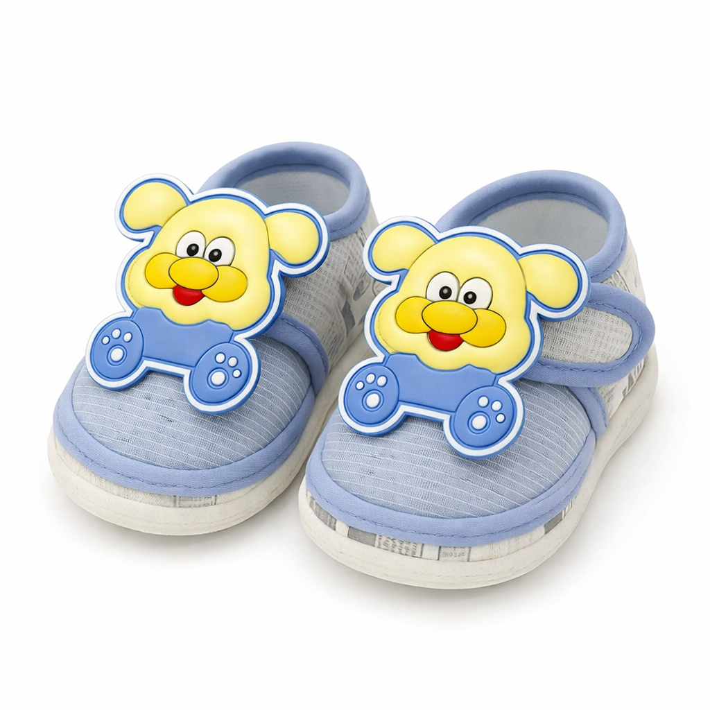 Cute Blue Cartoon Baby Sandals