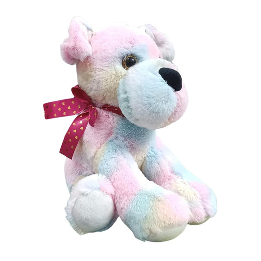 Rainbow Sitting Cute Dog Plush Toy Kids 30 cm Gift