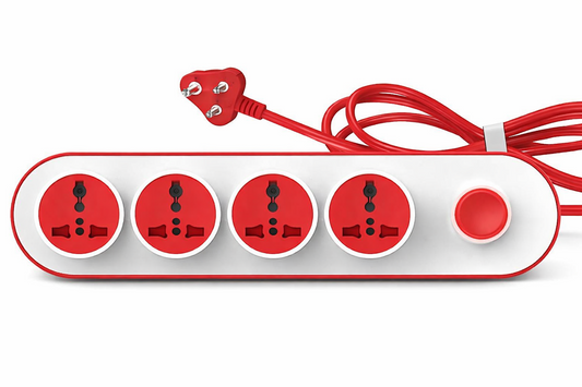 Power Strip with 4 Sockets and USB Ports