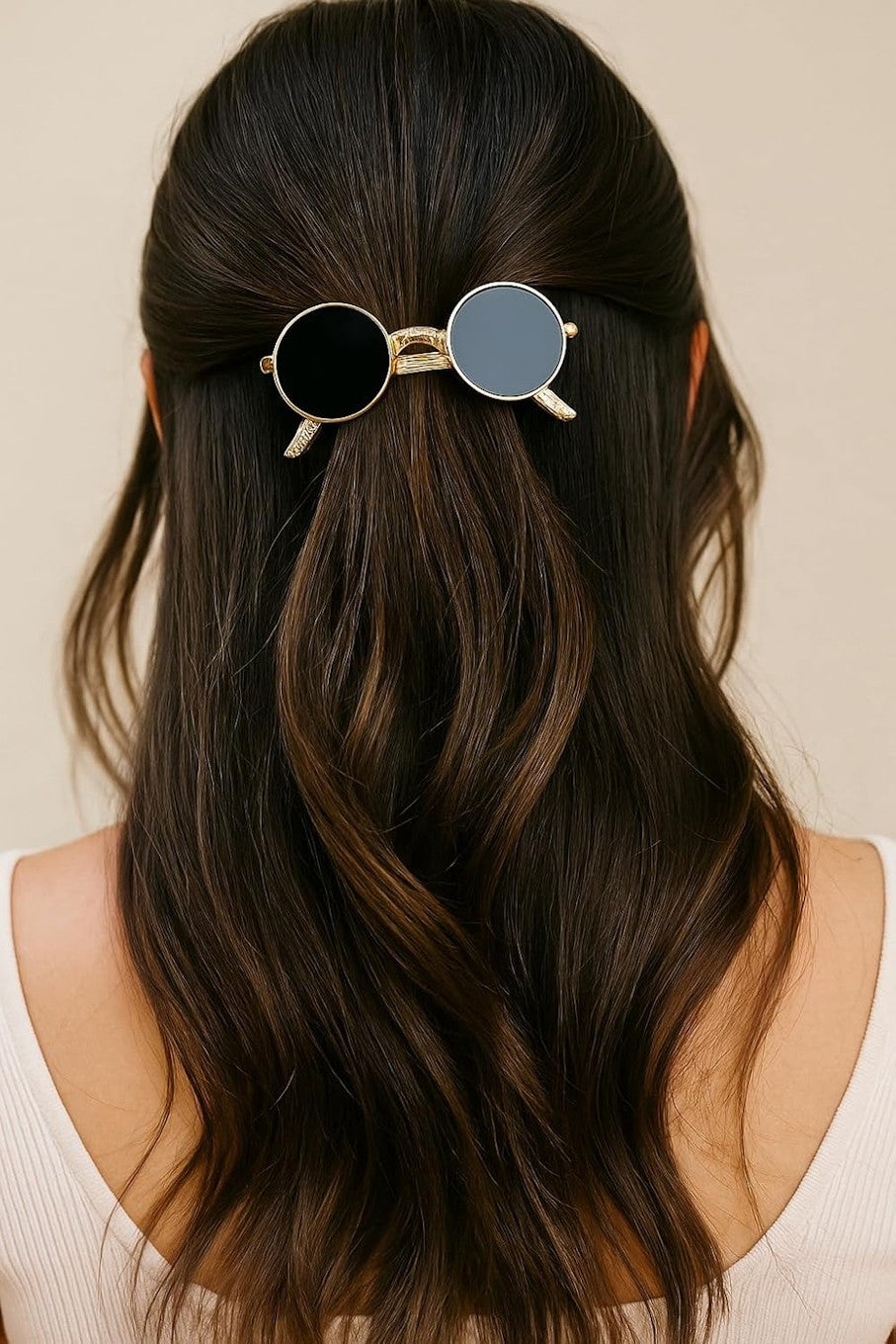 Vintage Sunglasses Style Metal Hair Clip