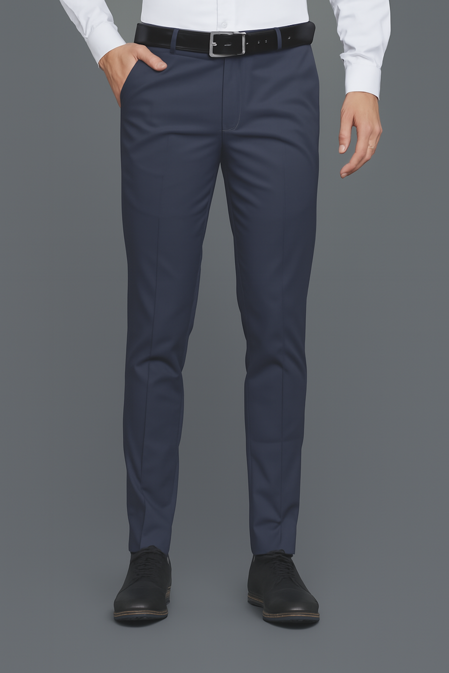Men Formal Pant-Navy Blue (Size-30)