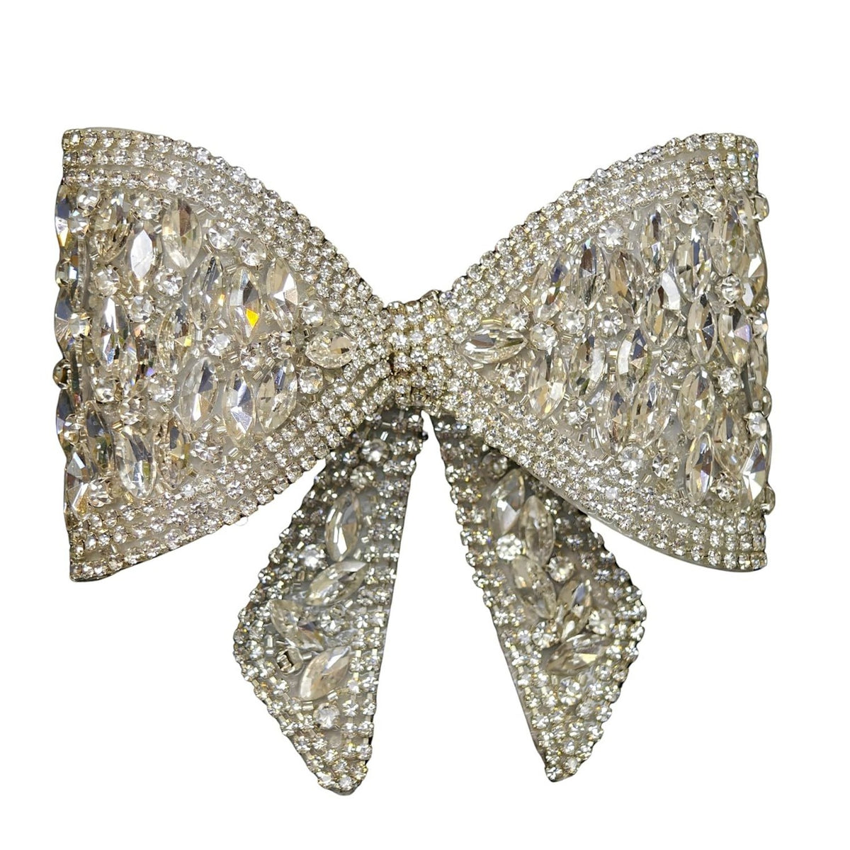 Fancy Crystal Bow Hair Clip for Women