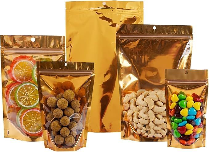 Reusable Zip Lock Pouches Pack of 50
