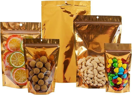 Reusable Zip Lock Pouches Pack of 50