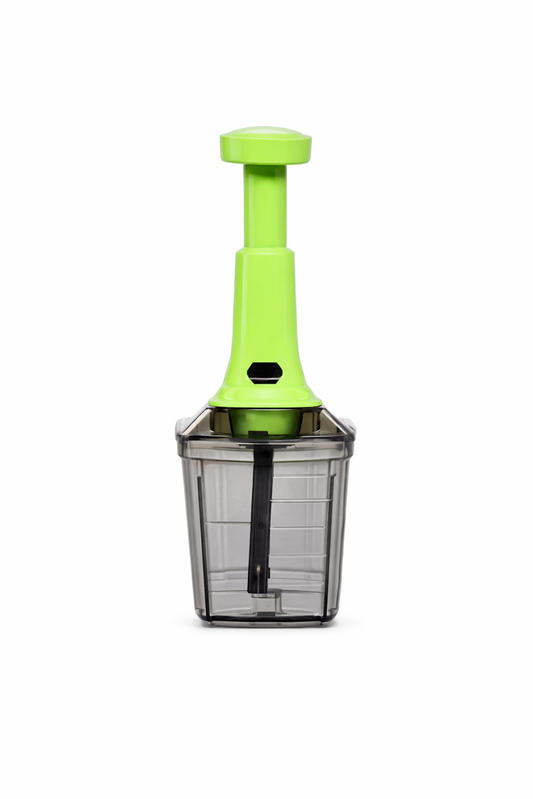 Manual Push Vegetable Chopper Green
