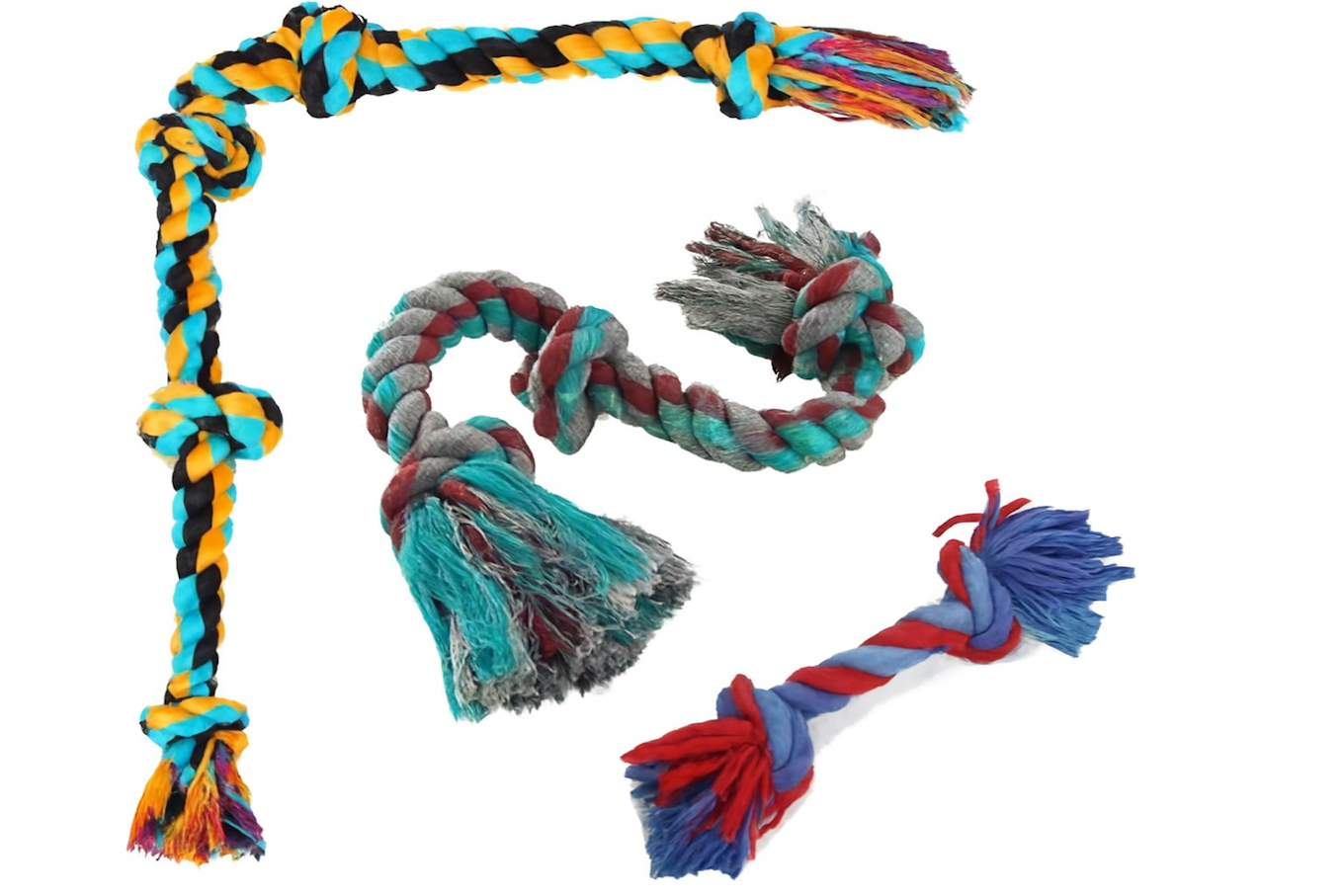 3 Knot 5 Knot Rope Chew Toys for Puppies Training