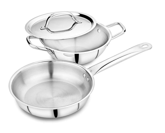 Aura Tri-Ply Stainless Steel 3 Pcs Cookware Set