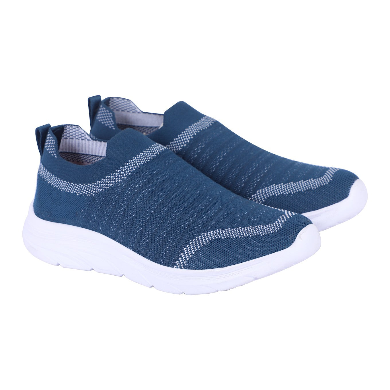 Men Lace Up Running Shoes, Teal (Size-9 UK)