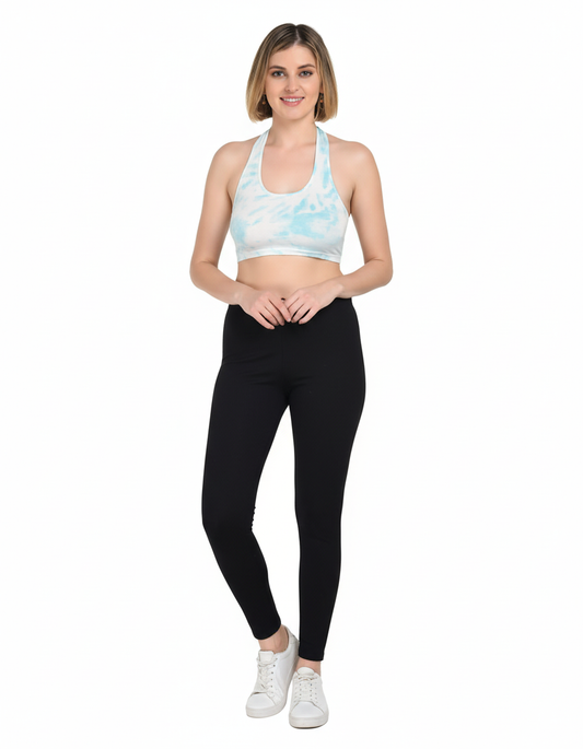 Women's Sports Bra & Leggings Set Multicolor (L )