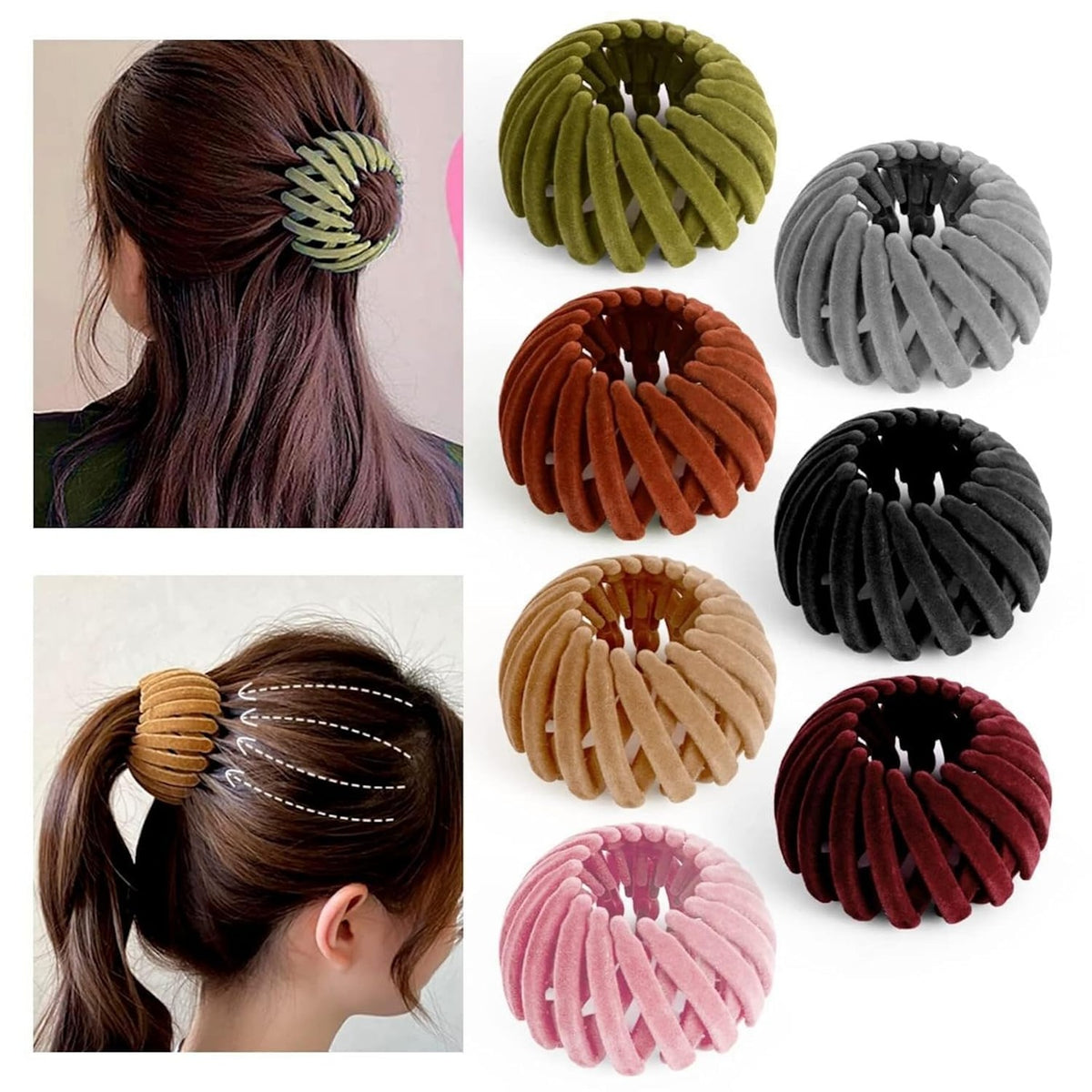 Bird Nest Bun Maker Hair Clip Pack of 2