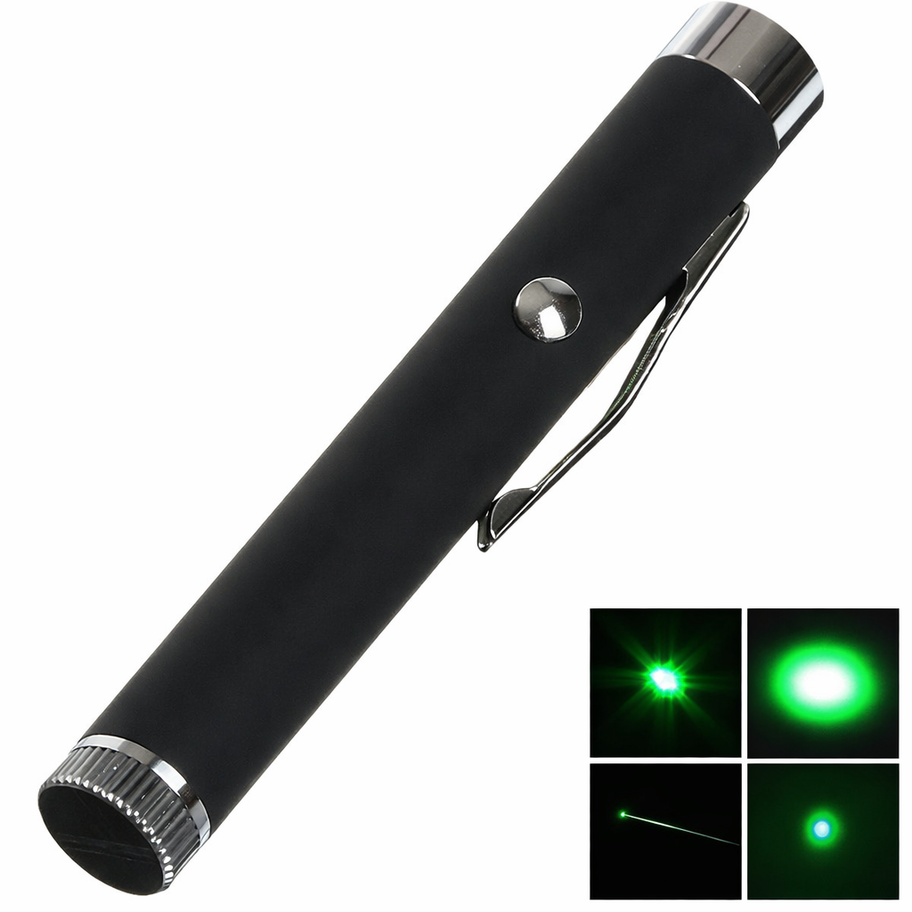 Green Laser Pointer Pen with Clip
