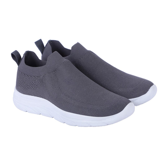 Men Lace Up Running Shoes, Grey (Size-8 UK)