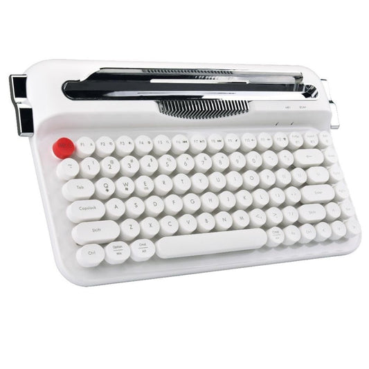 Retro Bluetooth Keyboard Round Keycaps