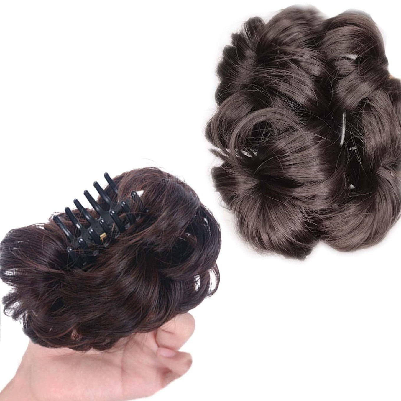 Messy Bun Hair Extension Brown