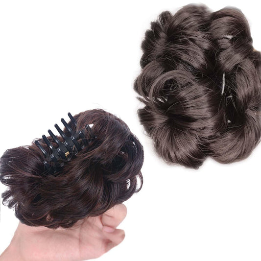 Messy Bun Hair Extension Brown