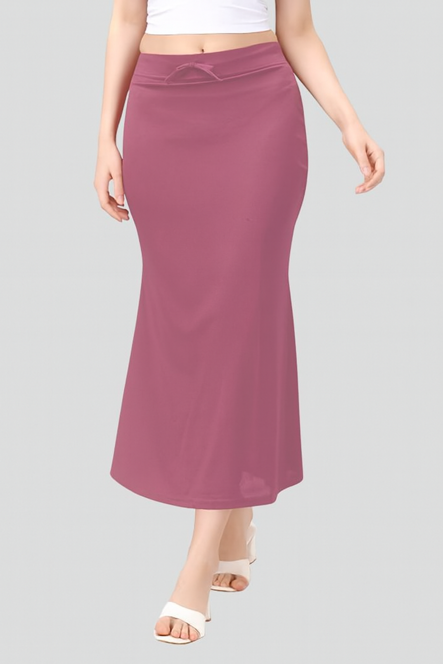 Stretchable Saree Shapewear Petticoat for Women-Lilac (Size-2XL) | D11