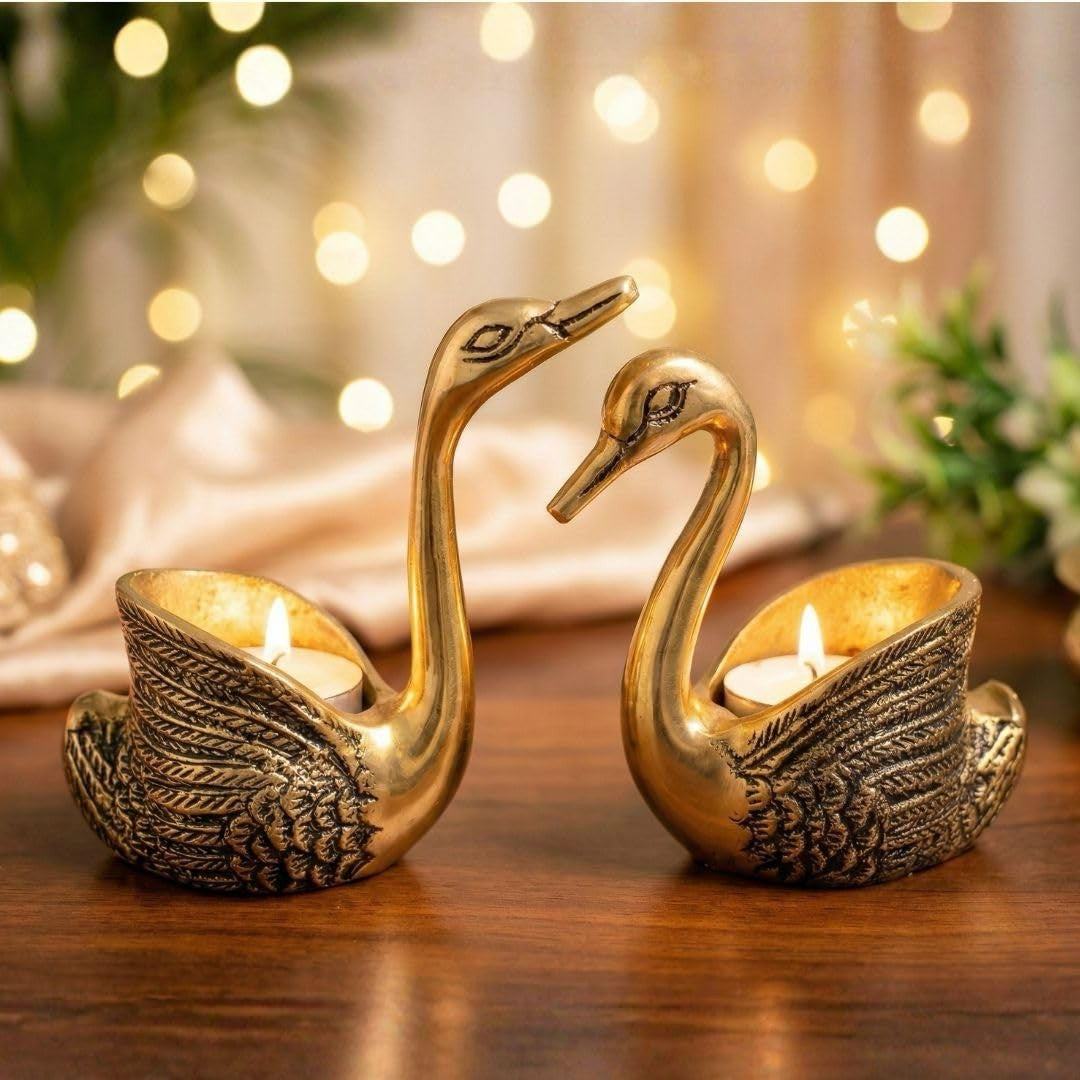 Premium Glass Candle Holder for Table & Romantic Decor