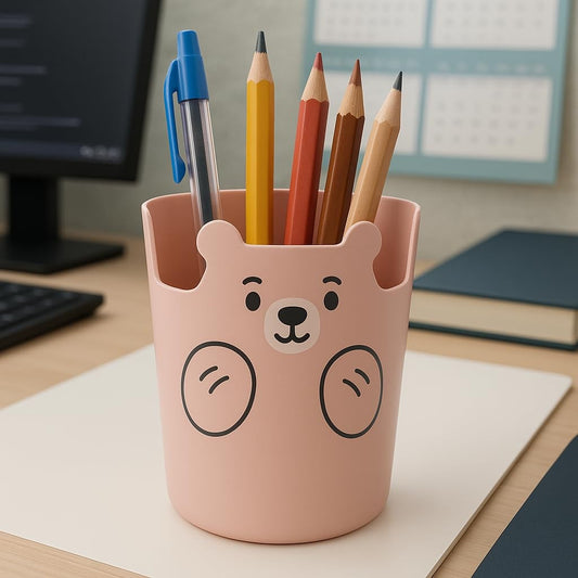 Cute Bear Pen Holder for Desk