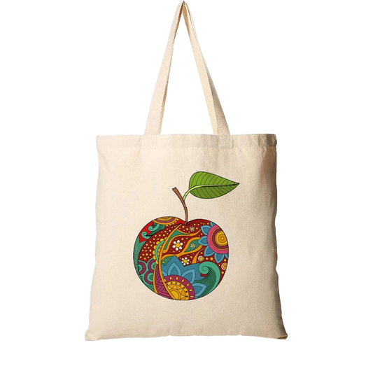 Cotton Tote Bag with Inner Zip Pocket
