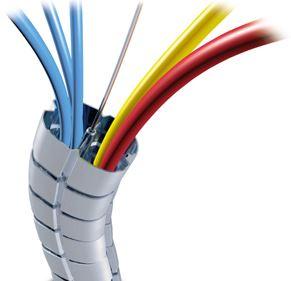 OE Elsafe: Umbilical Cable Management: Floor to Desk 780mm : Grey